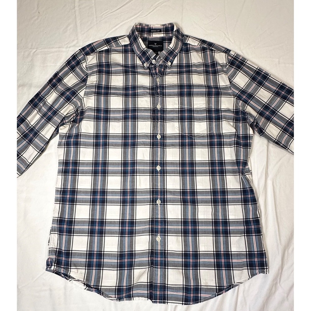 American Eagle Outfitters Men's Longsleeve Button‎ Up Shirt Large